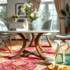 Dywan pod stół a plamy: jak skutecznie reagować i wybierać materiały ułatwiające czyszczenie