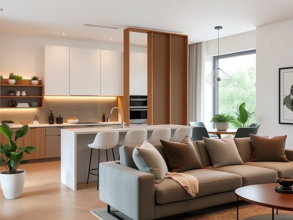 Oddzielenie kuchni od salonu bez remontu: sprawdzone sposoby na funkcjonalny podział przestrzeni i stylową aranżację wnętrza