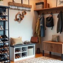 Przechowywanie w małym przedpokoju: praktyczne rozwiązania dla ograniczonej przestrzeni i estetyki