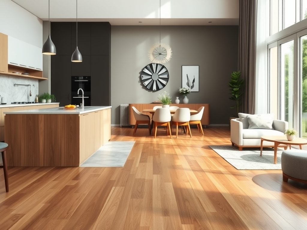 Podłoga jako granica kuchni i salonu: jak łączyć materiały i zachować estetykę na lata