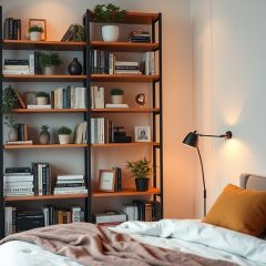 Regał do oddzielenia łóżka w kawalerce: praktyczne sposoby na funkcjonalny i przytulny podział przestrzeni