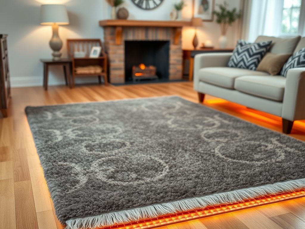 Dywan do salonu na ogrzewaniu podłogowym: jak wybrać, by nie tracić ciepła i komfortu
